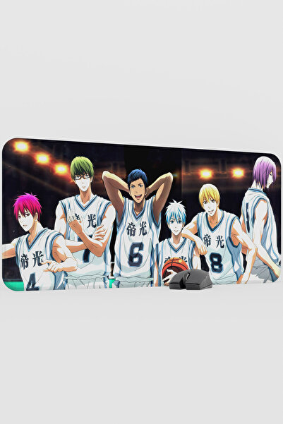 mousepad bastir لوحة ماوس مطاطية كبيرة الحجم مضادة للانزلاق بتصميم أنمي كوروك...