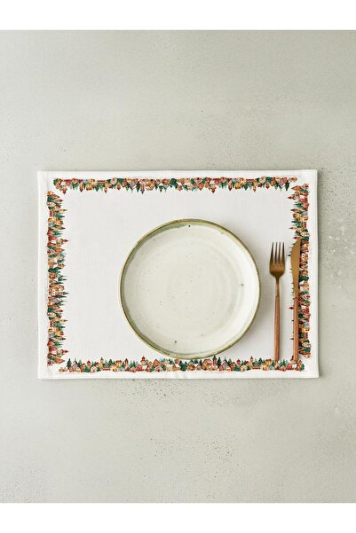 Markaev Snowy Village Cotton 6-Piece American Dinner Set