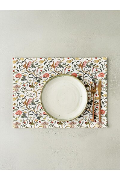 Markaev Elegant Floral Cotton 6-Piece American Dinner Set