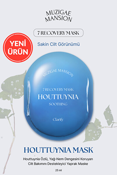 Muzigae Mansion Yağ-Nem Dengeleyici Houttuynia Özlü Maske 7 Recovery Maskpack...