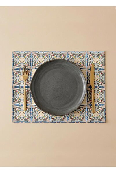 Markaev طقم مائدة أمريكي معاصر من القطن الأفريقي مكون من 4 قطع