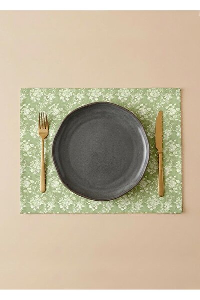 Markaev طقم أدوات مائدة أمريكي من 6 قطع من القطن من بوتانيكا نوستالجي