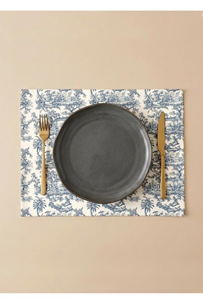 Markaev طقم مائدة أمريكي فاخر من القطن مكون من 6 قطع