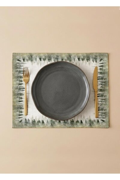 Markaev Σετ αμερικανικής σερβιρίσματος 6 τεμαχίων από βαμβάκι παστέλ ζούγκλας