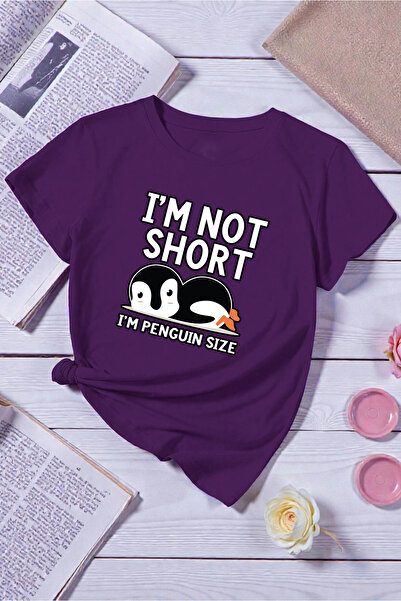 uyguntarz Μπλουζάκι Unisex I'm Not Short με τύπωμα με σχέδιο