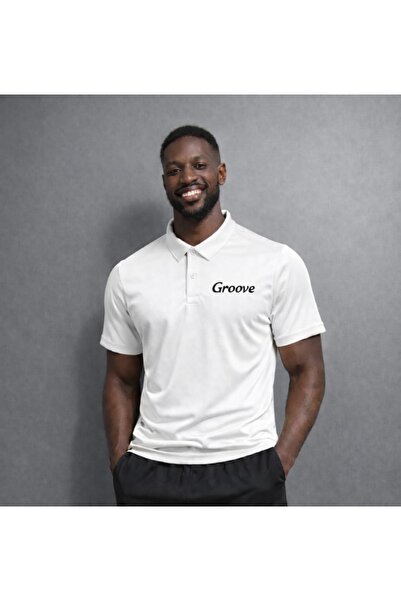 NOFLEN Men's Groove Printed Polo Neck T-Shirt