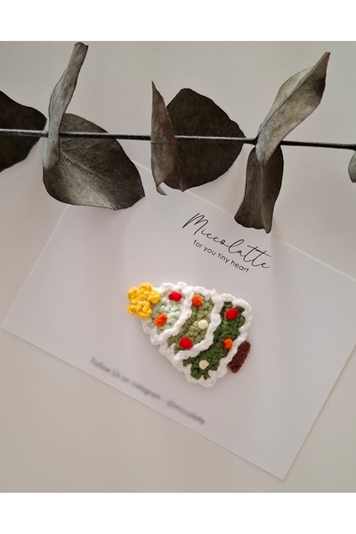 Miccolatte Новорічна ялинка, ручна робота, застібка-кнопка