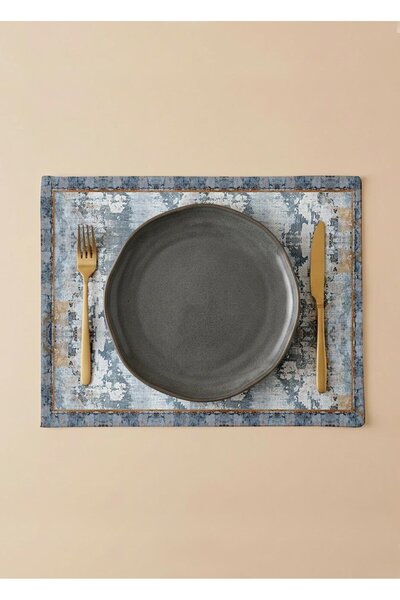 Markaev طقم مائدة أمريكي من 6 قطع من القطن من ماركة Ocean Breeze