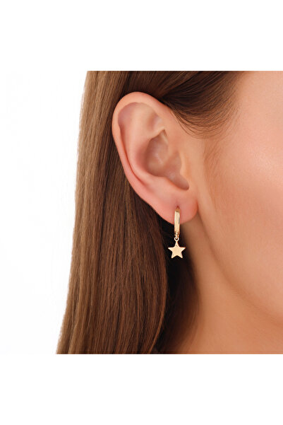 Mucize Kuyumculuk 14 Ayar Altın Yıldız Küpe