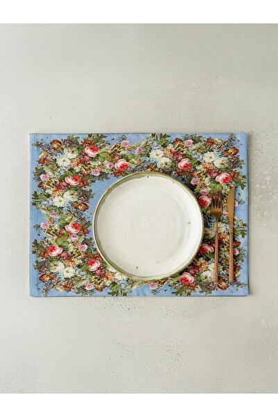Markaev Renaissance Flowers Cotton 4-Piece American Dinner Set