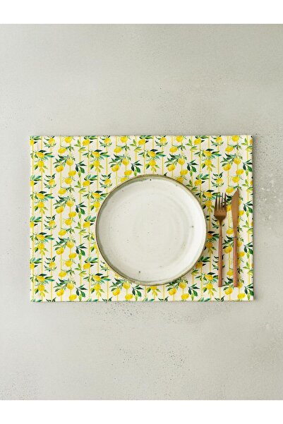 Markaev Lemon Cotton 6-Piece American Dinner Set