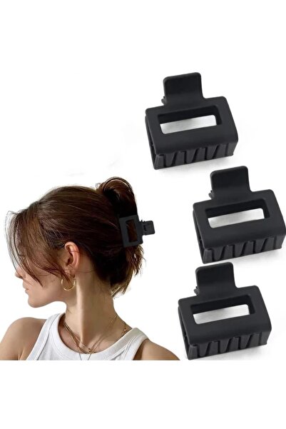 Marchen Collection Kadın 3'lü Siyah Mandal Toka Seti