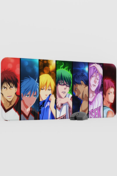 mousepad bastir Kuroko no Basket Anime V3 - 90x40 XXL لوحة ماوس مطاطية للألعا...