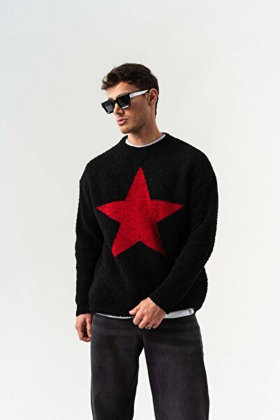 go gang own Star Bicycle Neck Teddy Fabric Sweater