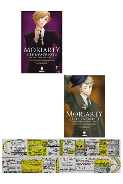 Kurukafa Yayınevi Moriarty the Patriot 3-4. Ciltler Manga Seti + Özel Cetvel