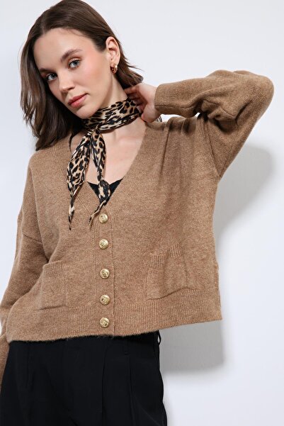 Antioch Camel Wool Blend Cardigan