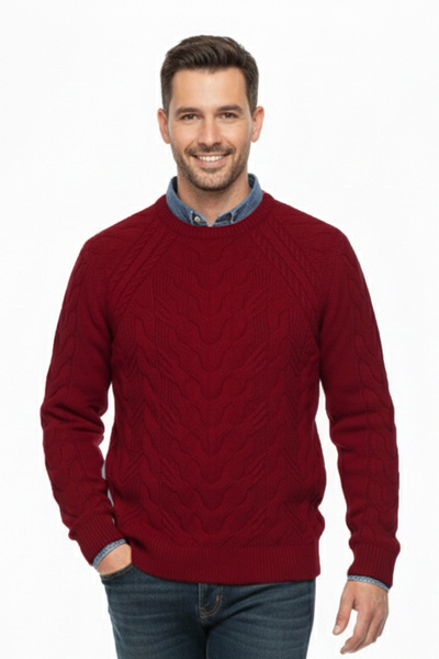 Pulltonic Erkek Bisiklet Yaka Kalın Kazak