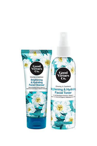 Good Virtues Co. غسول وجه مُفتّح ومرطب 100 مل، تونر للوجه مُفتّح ومرطب للبشرة...
