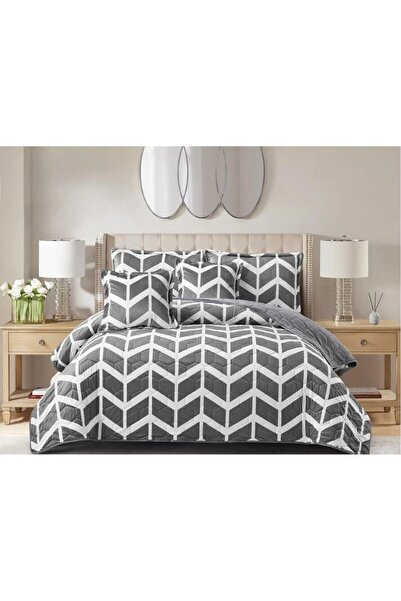 miral Double bed sheet set made of soft velvet for warmth and comfort, 6 pieces, 260*240 cm