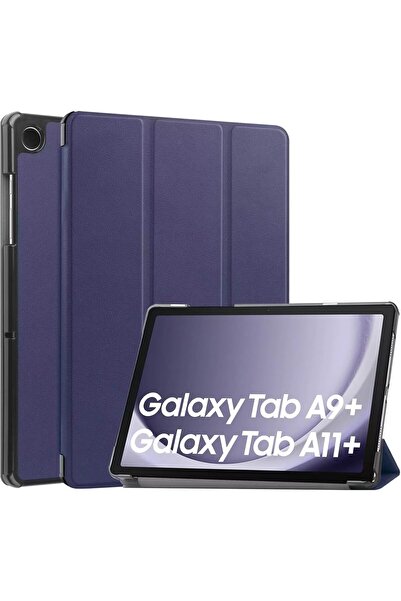 HYX Smart Case for Galaxy Tab A11+ Plus/A9+ Plus 11'' with Soft TPU Back, Trifold Stand Folio Cover