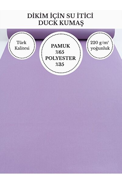 FabricMarket Su İtici Duck Kumaş | 220 g/m² | %65 Pamuk %35 Polyester | 180 c...