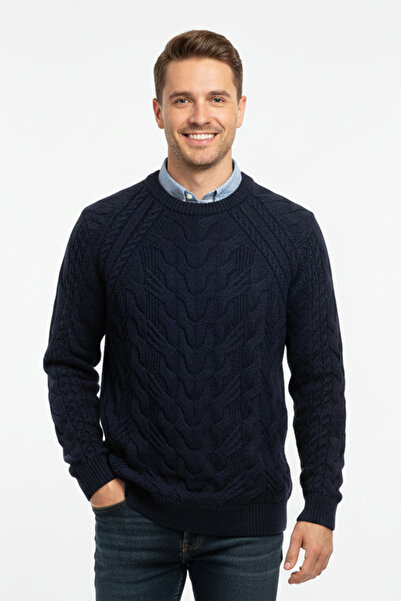 Pulltonic Men's Crew Neck Thick Sweater