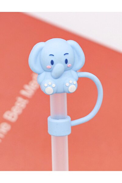 alisa Animal Pattern 3D Thermos Straw Cover - Reusable, Ideal for 10mm Straws