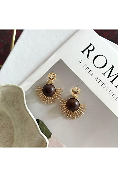 Alice İsstanbul Ahşap Güneş Küpe