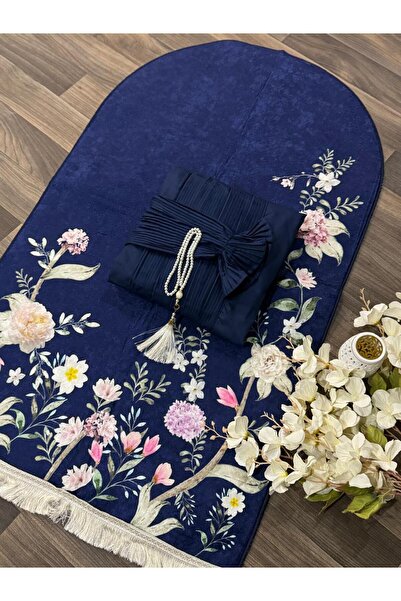 ssd A luxurious and elegant prayer mat and sheet set, a new and modern design for the spirituality of prayer.