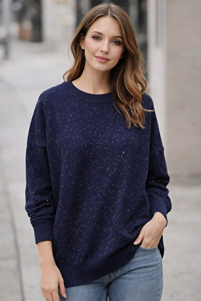 MODA S&S BZLİNE Λαμπερό πλεκτό τουνίκ