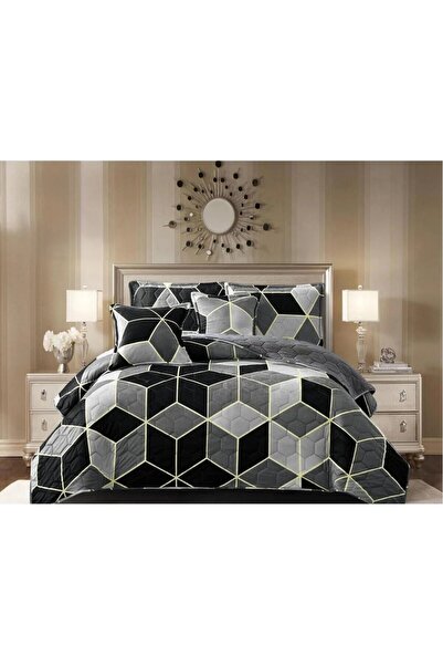 miral Double bed sheet set made of soft velvet for warmth and comfort, 6 pieces, 260*240 cm