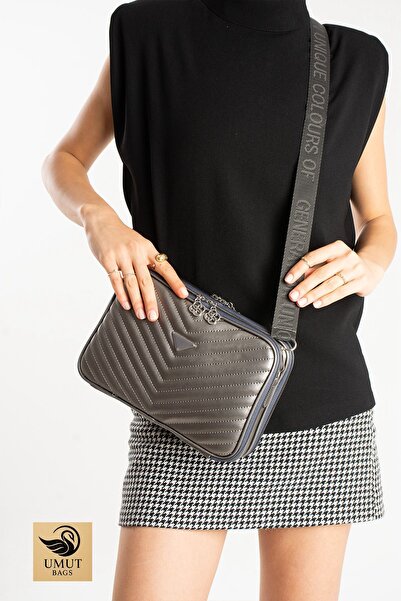 millamoda Double Compartment Women's Cross Shoulder Strap Bag