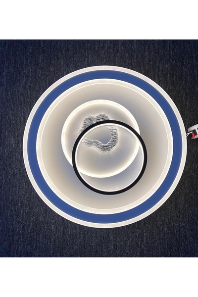 CanAydınlatma Plafonyer Tavana Sıfır Modern Avize Kumandalı 4 Renk LED Gece M...