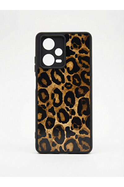 OSG Redmi Note 12 Pro 5g Compatible Leopard Pattern Shock-Absorbing Premium Phone Case