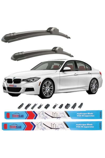 TEAMCAR ® Ștergătoare de parbriz BMW Seria 3 F30 (2012–2019) – Set față