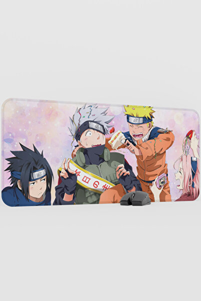 mousepad bastir Naruto Anime V2 - 90x40 XXL Gaming Mouse Pad cu bază anti-alu...