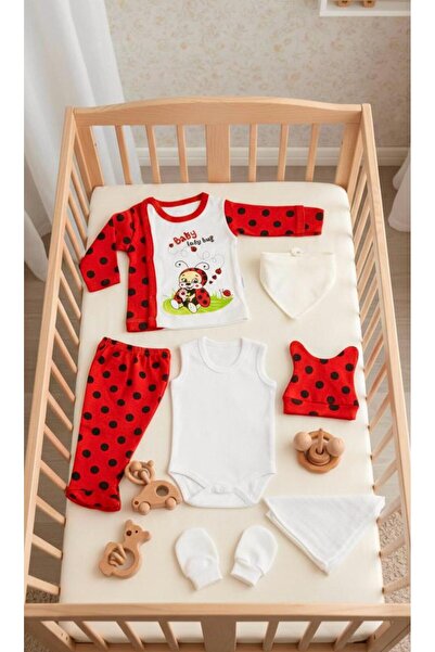 Lumos Trade Newborn Baby 100% Cotton Cute Ladybug Hospital Release - Bodysuit...