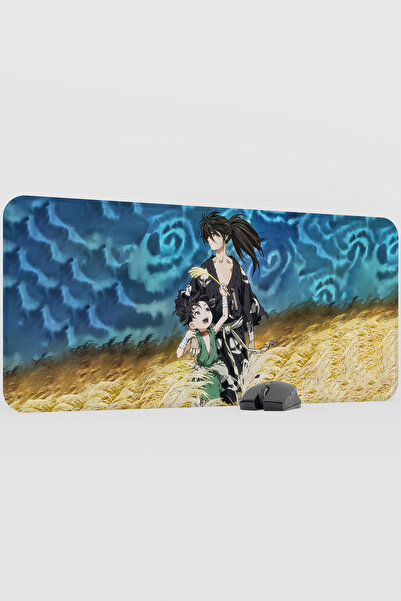 mousepad bastir Dororo Anime V2 - 90X40 XXL Gaming Rubber Non-Slip Base Mouse...