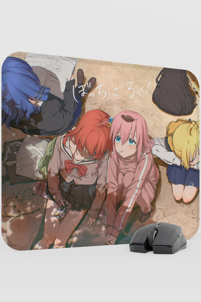 mousepad bastir Bochi the Rock Anime V2 - 48X40 XL Gaming Rubber Non-Slip Bas...