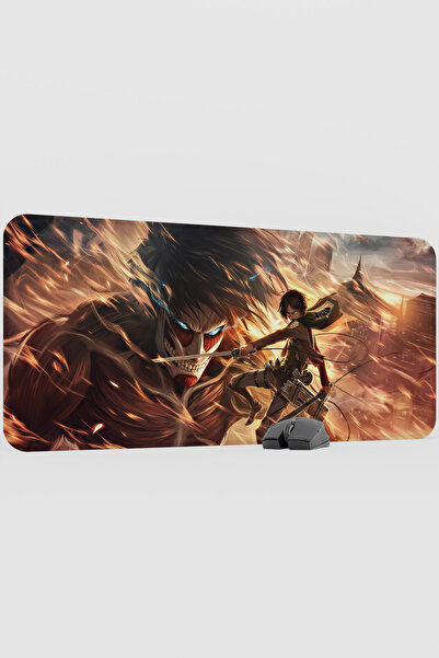 mousepad bastir لوحة ماوس أنيمي هجوم العمالقة الإصدار الثاني - مقاس 90×40 سم،...
