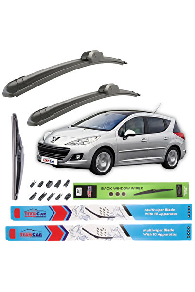 TEAMCAR ® Ștergătoare de parbriz Peugeot 207 SW (2006–2014) – Set complet