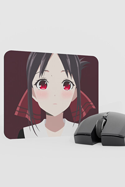 mousepad bastir Kaguya Sama Anime V2 - 22X18 وسادة ماوس مطاطية للألعاب غير قا...