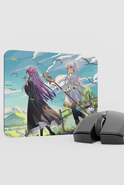 mousepad bastir Sousou no Frieren Anime V2 - 22X18 Gaming Mouse Pad cu bază a...