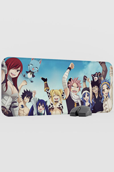 mousepad bastir لوحة ماوس مطاطية كبيرة الحجم مضادة للانزلاق بتصميم أنمي فيري ...