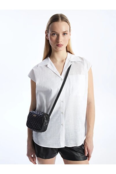 LC Waikiki LCW ECO Siyah Deri Görünümlü Kadın Omuz Çantası