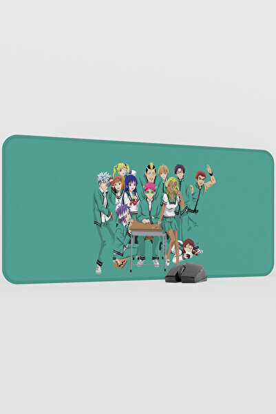 mousepad bastir Saiki Kusuo Anime V4 - 90x40 XXL Gaming Mouse Pad cu bază ant...