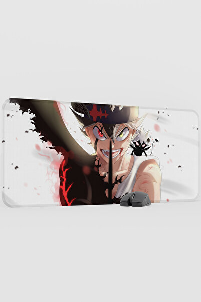 mousepad bastir لوحة ماوس أنيمي بلاك كلوفر V3 - مقاس 90×40 سم كبيرة الحجم للأ...