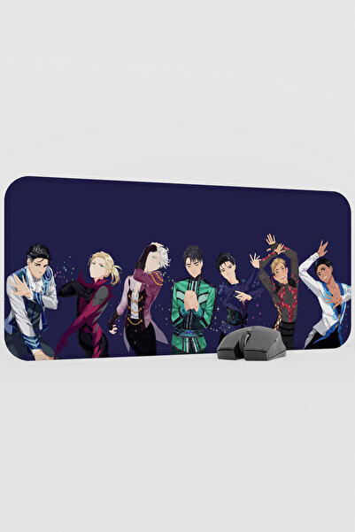 mousepad bastir Yuri on Ice Anime V1 - 70X30 XL Gaming Rubber Non-Slip Base M...