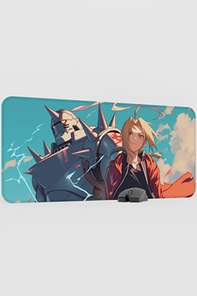mousepad bastir Fullmetal Alchemist Anime V1 - 90X40 XXL Gaming Rubber Non-Sl...