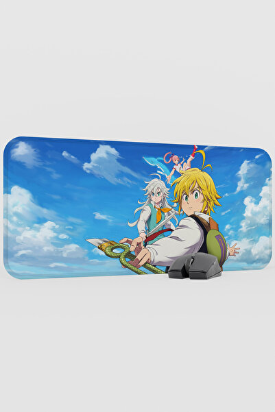 mousepad bastir Nanatsu no Taizai Anime V3 - 70x30 XL لوحة ماوس مطاطية للألعا...